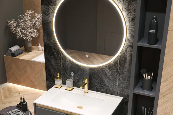 Okrągłe lustro LED