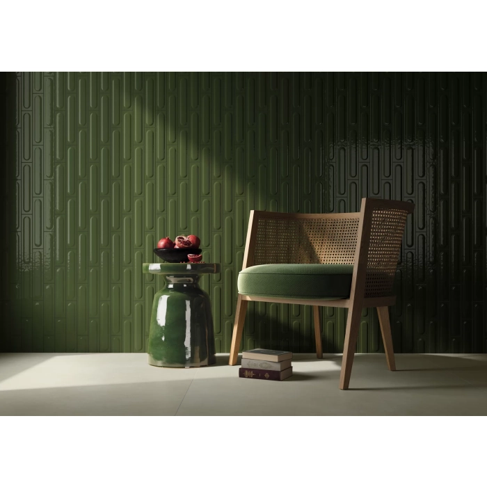 Monpelli Olive Mix Cegiełka Struktura Połysk 6,5x29,8 Paradyż