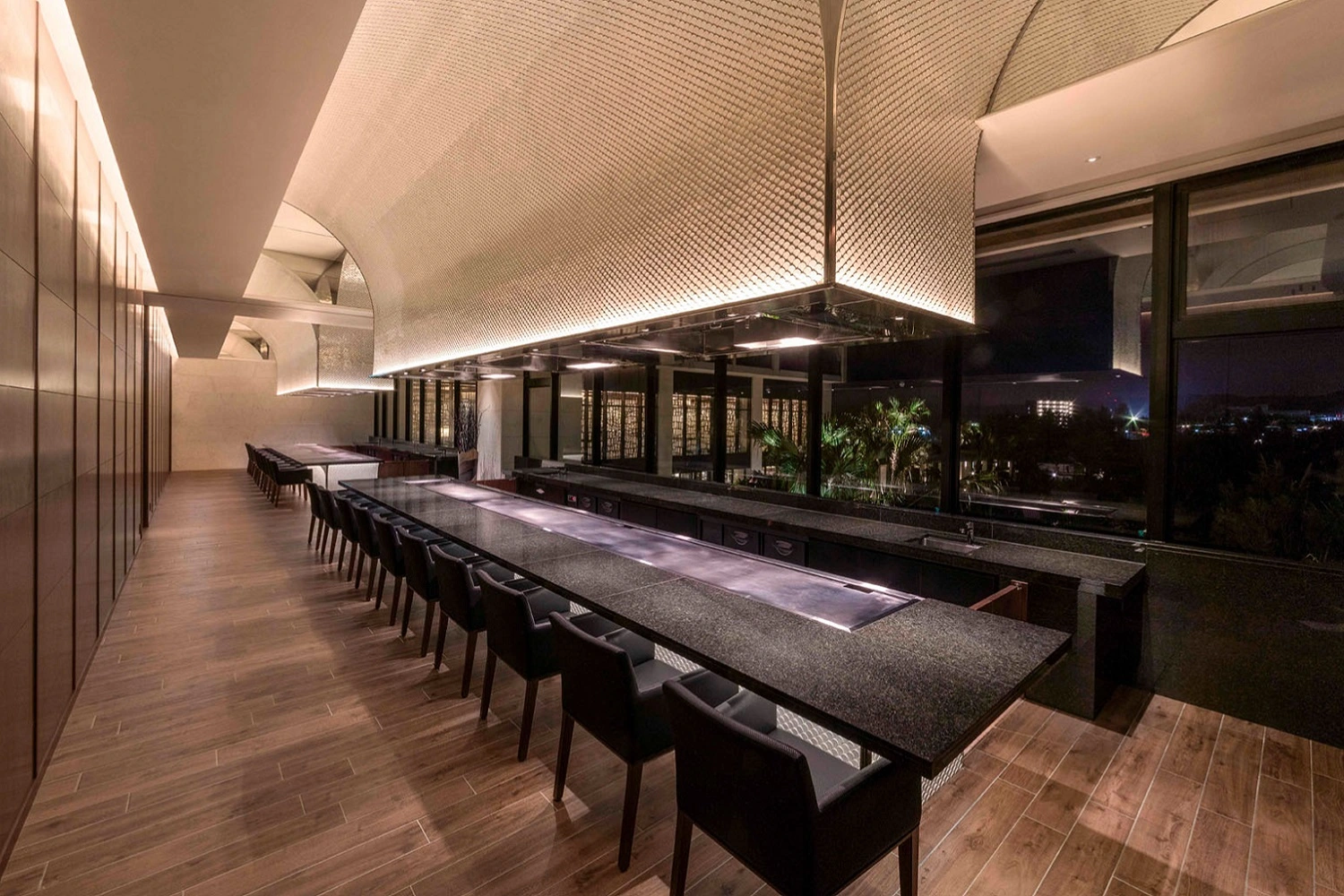 Luksusowe i nowoczesne wnętrze restauracji od Marazzi