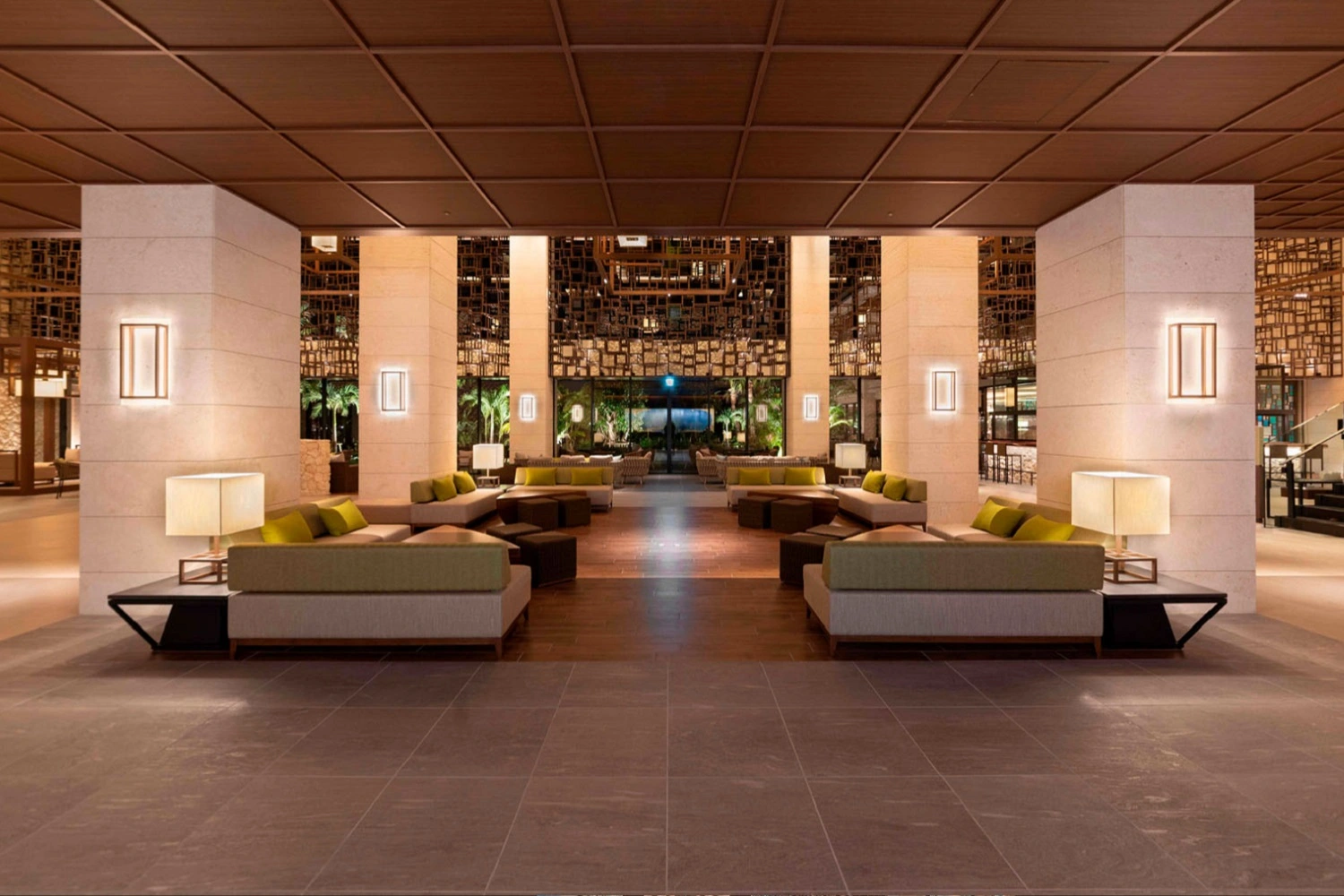 Luksusowe, nowoczesne lobby hotelowe od Marazzi