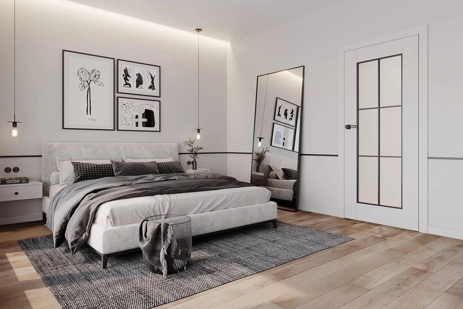 Sypialnia w stylu skandynawskiego minimalizmu od DRE