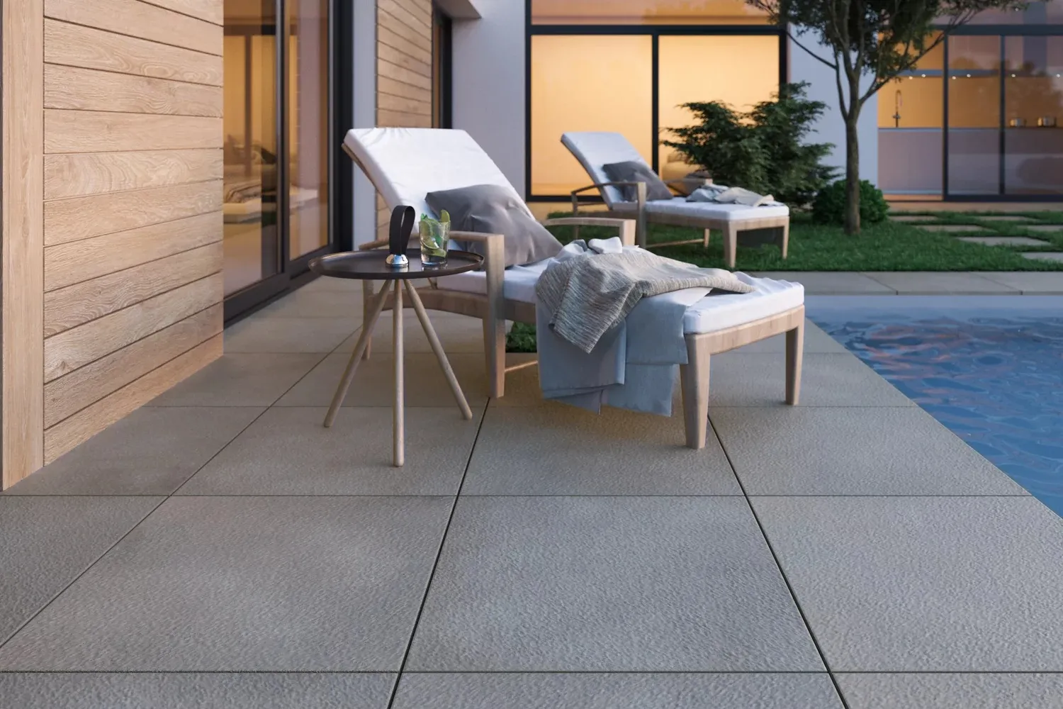 Skandynawski taras w nowoczesnym stylu