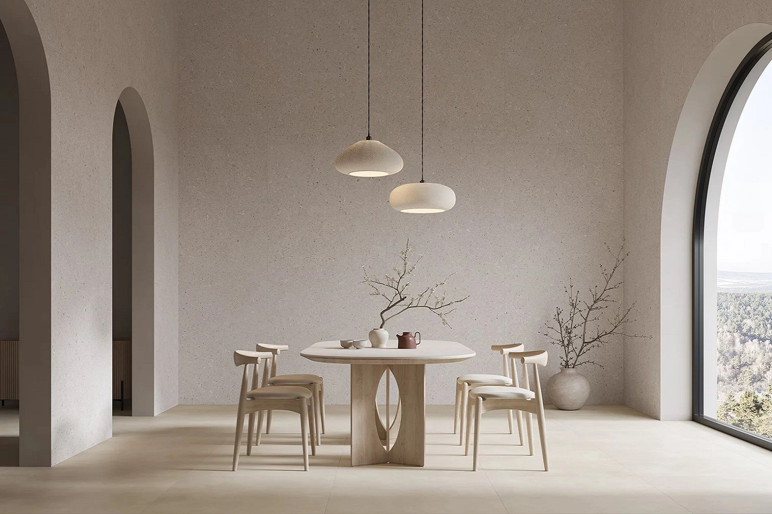 Minimalistyczna jadalnia od Paradyż Architeq