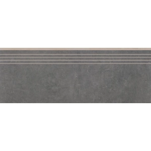 Bestone Dark Grey 29,7x119,7 Rektyfikowana Stopnica Ceramica Limone