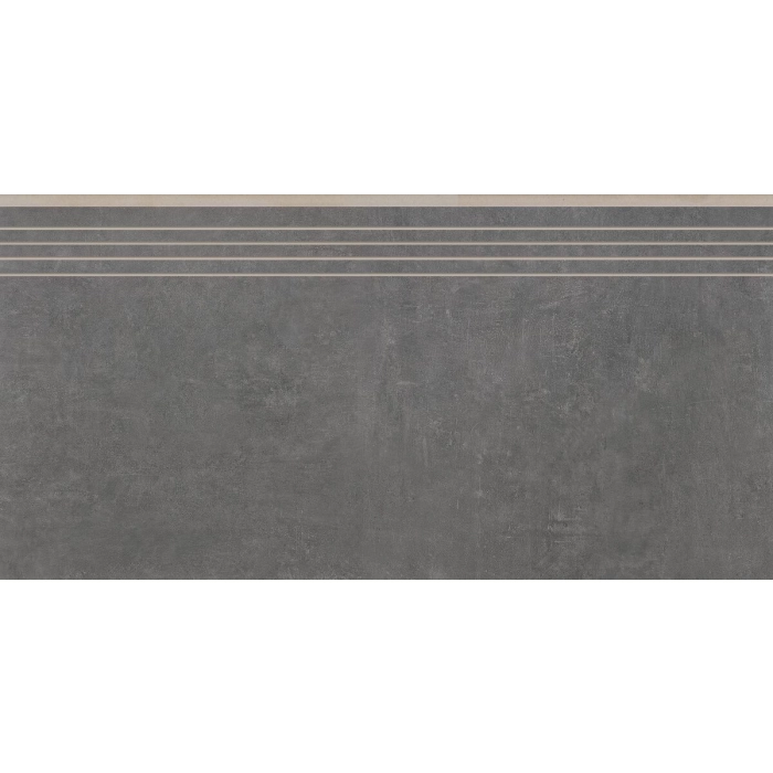 Bestone Dark Grey 29,7x59,7  Stopnica Nacinana Ceramica Limone