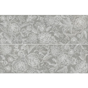 Marazzi Naturalia Decoro Incisione Grigio 33x100 Rett. MENN