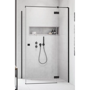Essenza Black KDJ kabina prysznicowa czarna 110x120 drzwi lewe 1385041-54-01L+1384054-01-01 Radaway