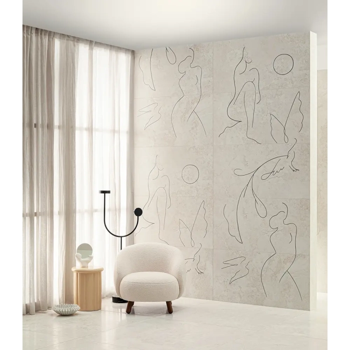 Płytka gresowa Teri ivory SAT STR 119,8x59,8 Tubądzin