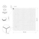 Allumi Gold Hexagon 14 Mozaika 30x30 Dunin