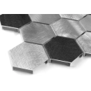 Allumi Grey Hexagon Mix 48 Mozaika 30x30 Dunin