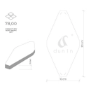 Carat White Płytka 10x20 Dunin