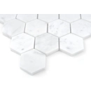 Carrara White Hexagon 48 Mozaika 29,8x30,2 Dunin