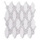 Carrara White Herald Mozaika 27,5x30 Dunin