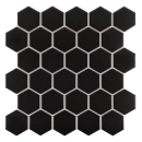 Hexagon Black 51 matt Mozaika 28x27,1 Dunin