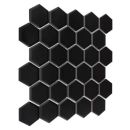 Hexagon Black 51 matt Mozaika 28x27,1 Dunin
