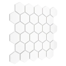 Hexagon White 51 matt Mozaika 28x27,1 Dunin
