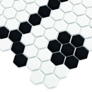 Mini Hexagon B&W Bee Mozaika 26x30 Dunin
