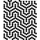 Mini Hexagon B&W Coral Mozaika 26x30 Dunin