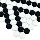 Mini Hexagon B&W Lace Mozaika 26x30 Dunin