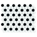 Mini Hexagon B&W Mix Mozaika 26x30 Dunin