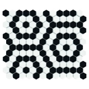 Mini Hexagon B&W Nano Mozaika 26x30 Dunin