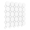 Mini Octagon White 55 matt Mozaika 29,5x29,5 Dunin