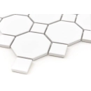 Mini Octagon White 55 matt Mozaika 29,5x29,5 Dunin