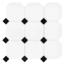 Octagon White 95 matt Mozaika 29,6x29,6 Dunin