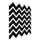 Pure Black Chevron Mix Mozaika 31x30,5 Dunin