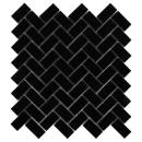 Pure Black Herringbone 48 Mozaika 28,5x30,5 Dunin