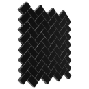 Pure Black Herringbone 48 Mozaika 28,5x30,5 Dunin