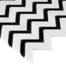 Pure White Chevron Mix Mozaika 31x30,5 Dunin