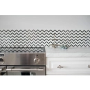 Pure White Chevron Mix Mozaika 31x30,5 Dunin