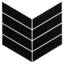 Royal Chevron Black Mozaika 31,8x22,4 Dunin