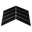 Royal Chevron Black Mozaika 31,8x22,4 Dunin