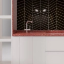 Royal Chevron Black Mozaika 31,8x22,4 Dunin