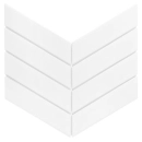 Royal Chevron White matt Mozaika 31,8x22,4 Dunin