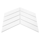 Royal Chevron White matt Mozaika 31,8x22,4 Dunin