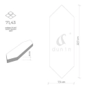 Tritone White 01 Płytka 7,5x22,7 Dunin