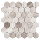 Woodstone Grey Hexagon 48 Mozaika 29,8x30,2 Dunin