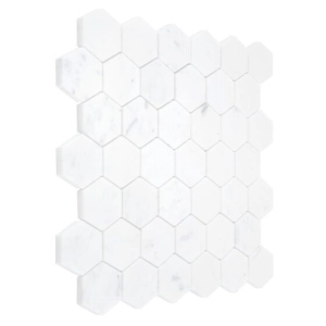Carrara White Hexagon 48 Mozaika 29,8x30,2 Dunin