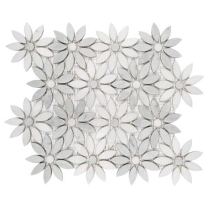 Carrara White Bloom Mozaika 31,5x28,5 Dunin
