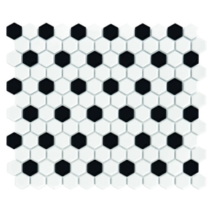 Mini Hexagon B&W Mix Mozaika 26x30 Dunin