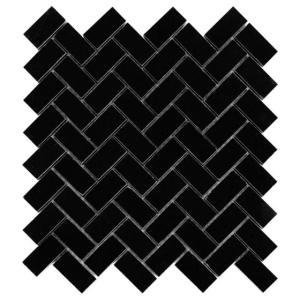 Pure Black Herringbone 48 Mozaika 28,5x30,5 Dunin
