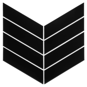 Royal Chevron Black Mozaika 31,8x22,4 Dunin