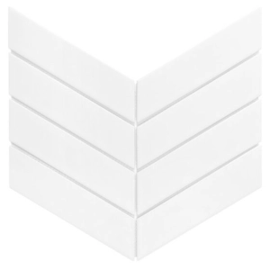 Royal Chevron White matt Mozaika 31,8x22,4 Dunin