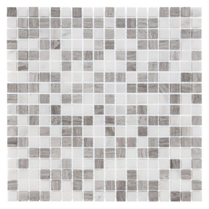 Woodstone Grey Mix 15 Mozaika 30,5x30,5 Dunin