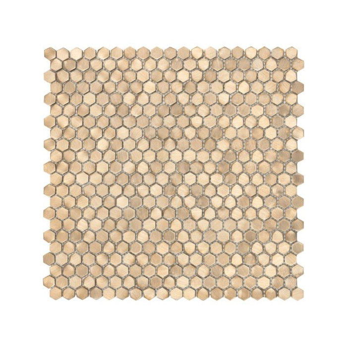 Allumi Gold Hexagon 14 Mozaika 30x30 Dunin