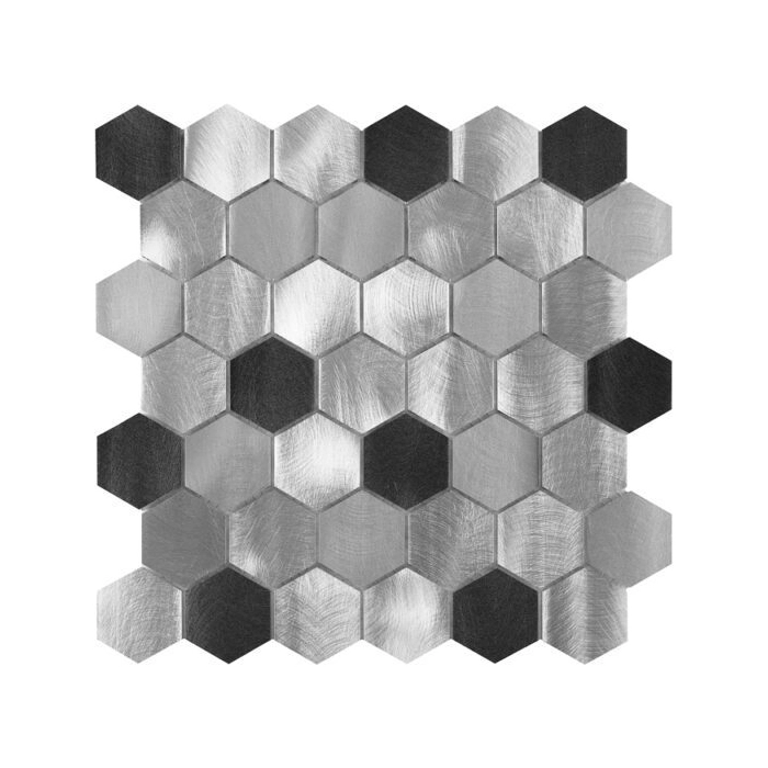 Allumi Grey Hexagon Mix 48 Mozaika 30x30 Dunin