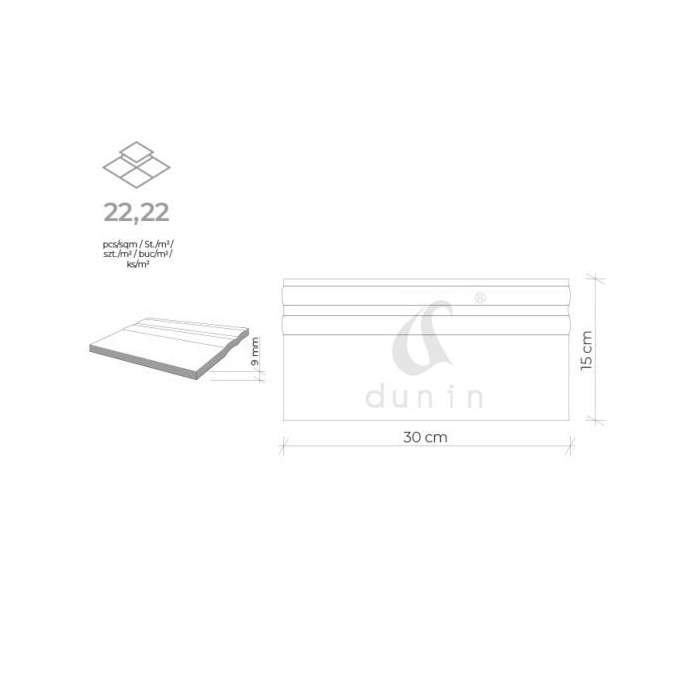 Carar C-BL03 Cokół 15x30 Dunin
